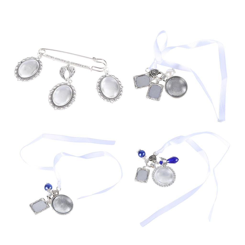 Wedding Boutonniere Photo Charm Pin Photo Frame Brooch Fashion Accessories Pendant Brooch Suitable for Special Occasions