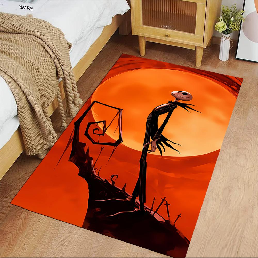 Jack Skellington Area Rug Perfect for Foyer Game Room Outdoor Study room Anti-slip Rug Anime Office Decor Perfect Gift for Friends & Family