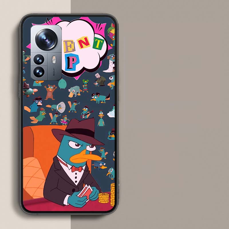 Cartoon Perry The Platypus Phone Case For Redmi Note 13 Pro Plus 14 Pro+ 12S 12 11S 11T 11E 11 10S 10 9S 9 Xiaomi Capa TPU