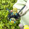 Mechanical Bee Model 3D Printed Figurine, Collectible Cyberpunk Hornet Ornament with Lightweight Figure Movable Joints, Stress Relief Articulated