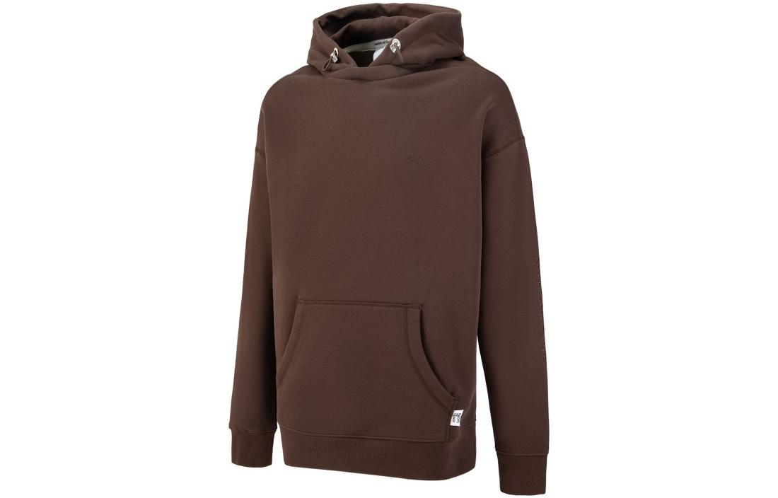 PUMA Mmq Series Sweatshirts Unisex Brown Hooded Moderate Regular 536596-63 S