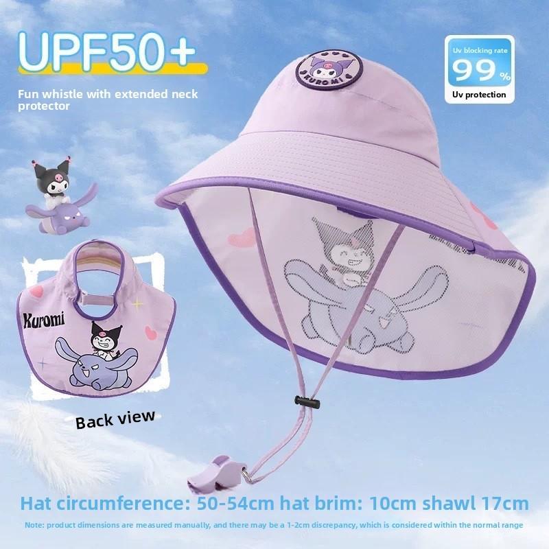 Childrens Sun Hat With Wide Brim For Uv Protection Breathable Cotton Summer Sunshade For Boys Girls