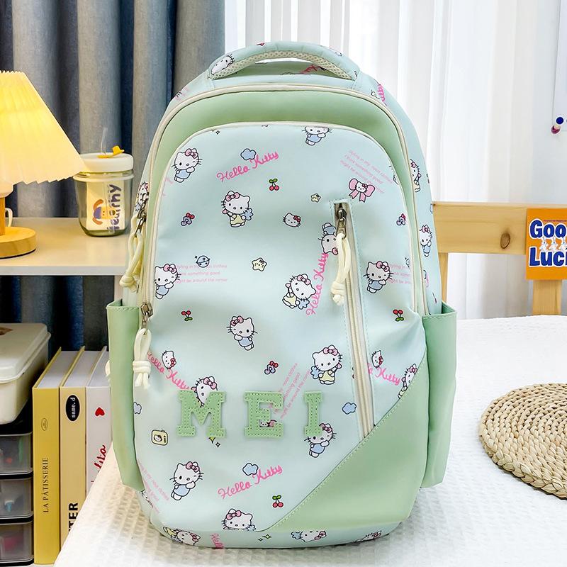 Schoolbag Wholesale New Campus School Bag Female Junior High School Student Cute Printed Backpack Large Capacity Leisure Travel Backpack
