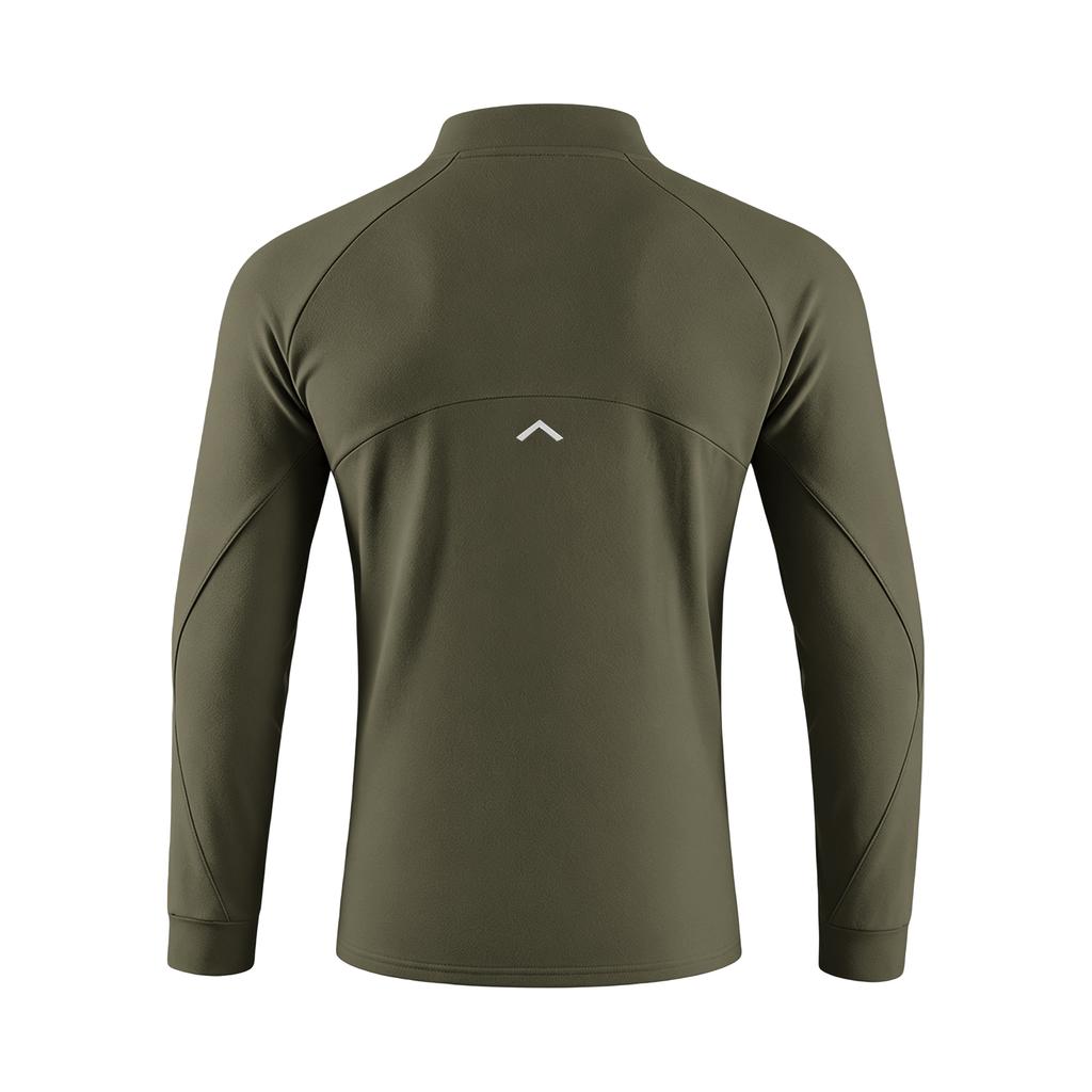 Men's Half Zip Hoodie Long Sleeve Stand Collar Casual Pullover for Running Cycling Fitness with Reflective