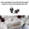 A Pair Light Bulbs for Vauxhall Opel Vivaro MK1 Heater AC Control Panel Switches