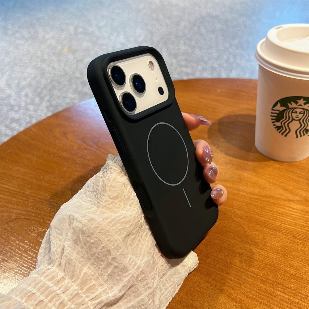 Husă originală din silicon lichid rezistentă la șocuri Pentru iPhone 17 Air 17 16 15 14 13 Pro Max 17Pro Pentru Încărcare Wireless Magsafe Husa Moale