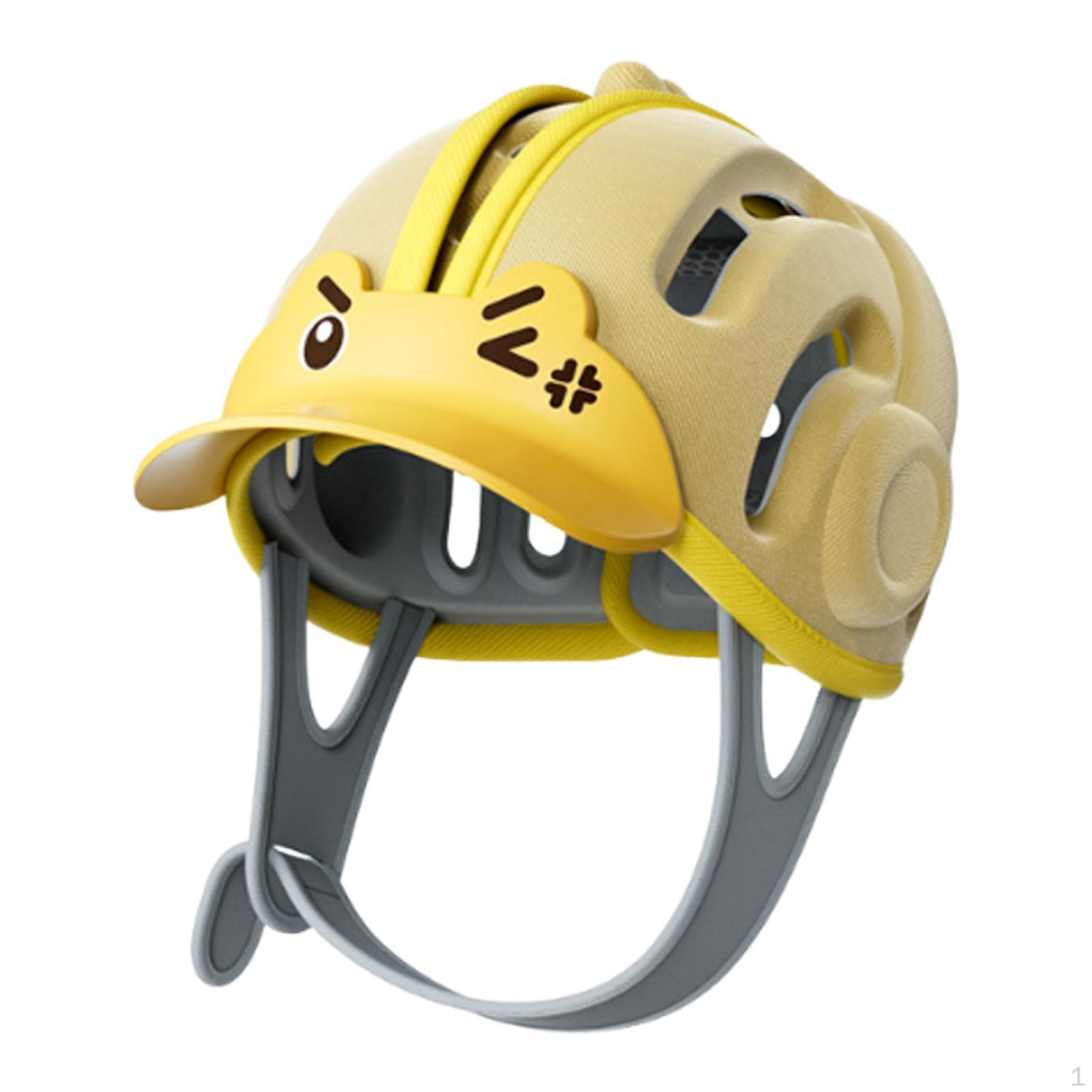 

Дитячий шолом Всесезонний портативний капелюх для дітей 6-20 місяців Повзання Рожевий жовтий