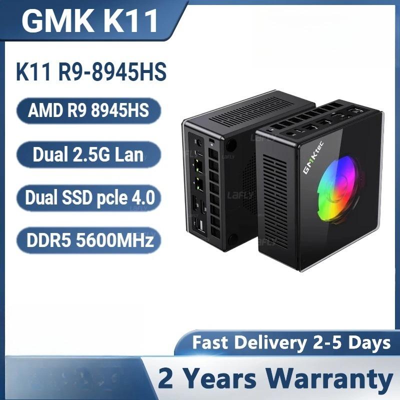 GMKtec K11 Mini PC AMD Ryzen 9 8945HS Gaming K8P Windows 11Pro Radeon 780M DDR5 5600MHz 32GB 1TB SSD WIFI6 BT5.2 Computer Da Gioco