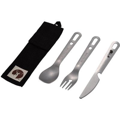 Captain Stag Captain Stag Uh 3037 [Edelstahl Besteckset 3-teilig mit Etui]