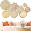 3/4/7pcs Bohemian Style Wall Basket Set Hanging Wall Basket Decoration Bohemian Style Wall Decoration Environmental Round Art