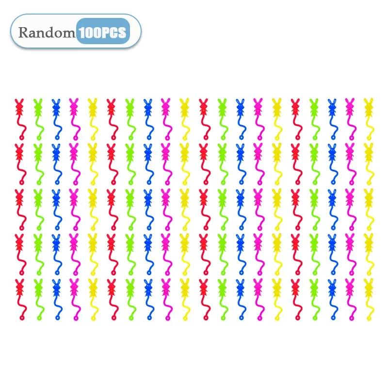 Festival Prank Toys Multicolor Easter Bunny Chick Elastic Stretch Climbing Stress Relief Sticky Toys Birthday Gift Relaxation