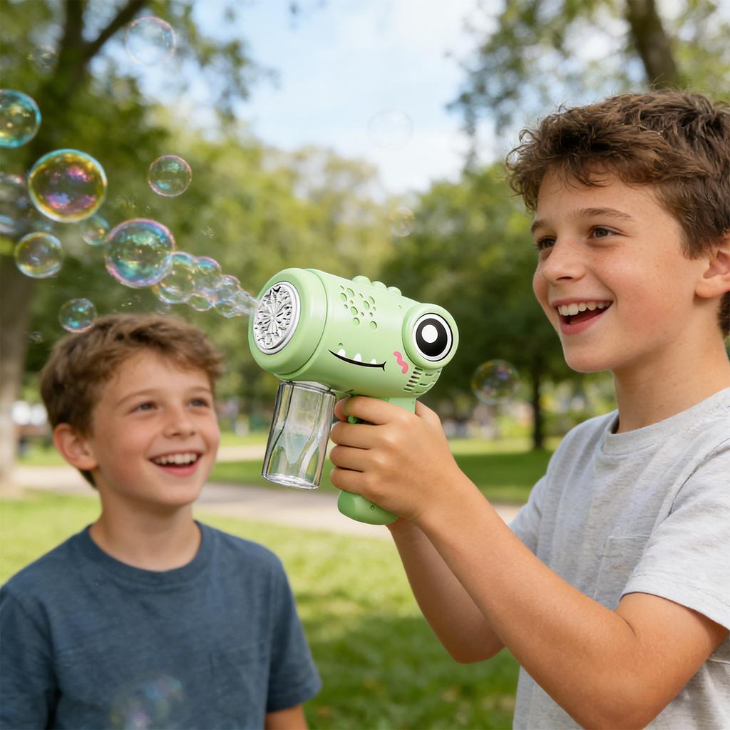 Children's Bubble Toy Gift Fully Automatic Light Bubble
