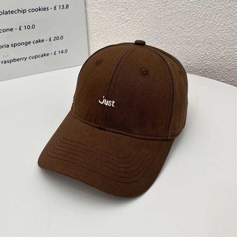New Washed Embroidered Baseball Cap for Women, Spring and Summer, Face-Slimming, Casual and Versatile Soft Top Sunshade Duckbill Cap for Elementary