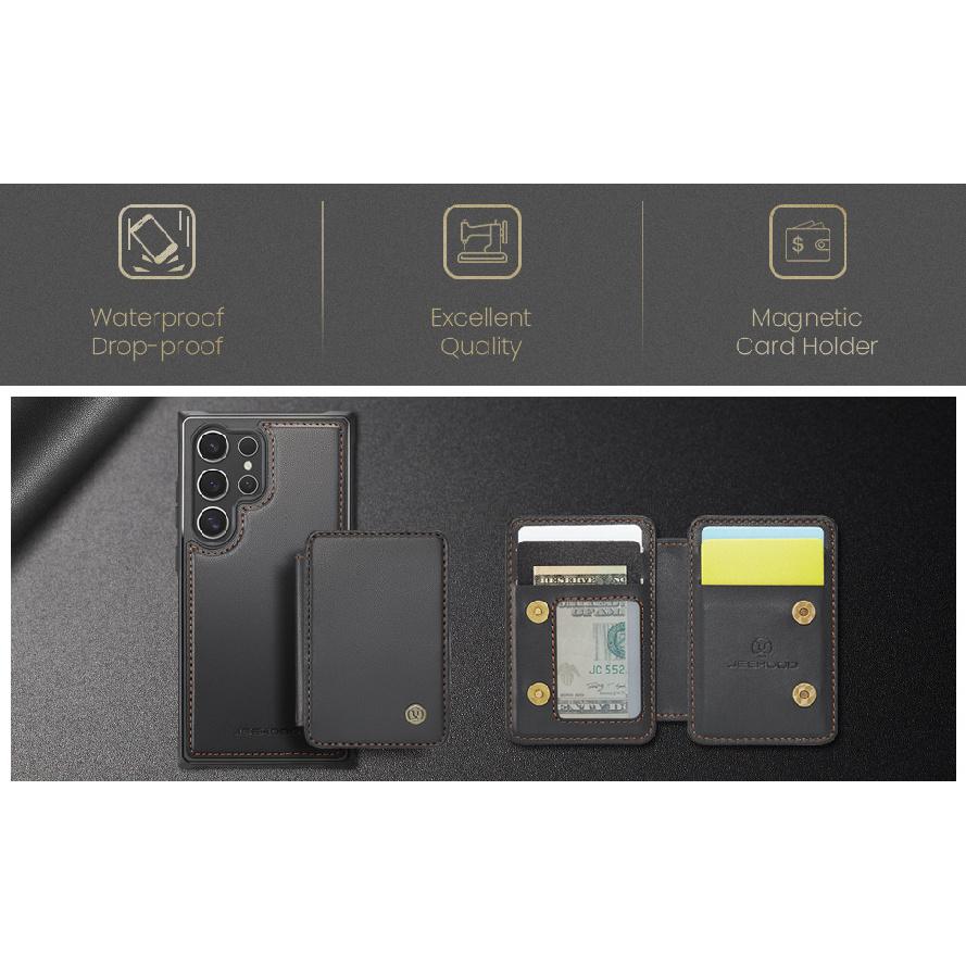 Suitable for Samsung S25FE Phone Case, S26Ultra Card Slot, A36/A56/A55 Magnetic Card Holder Protective Cover, A17