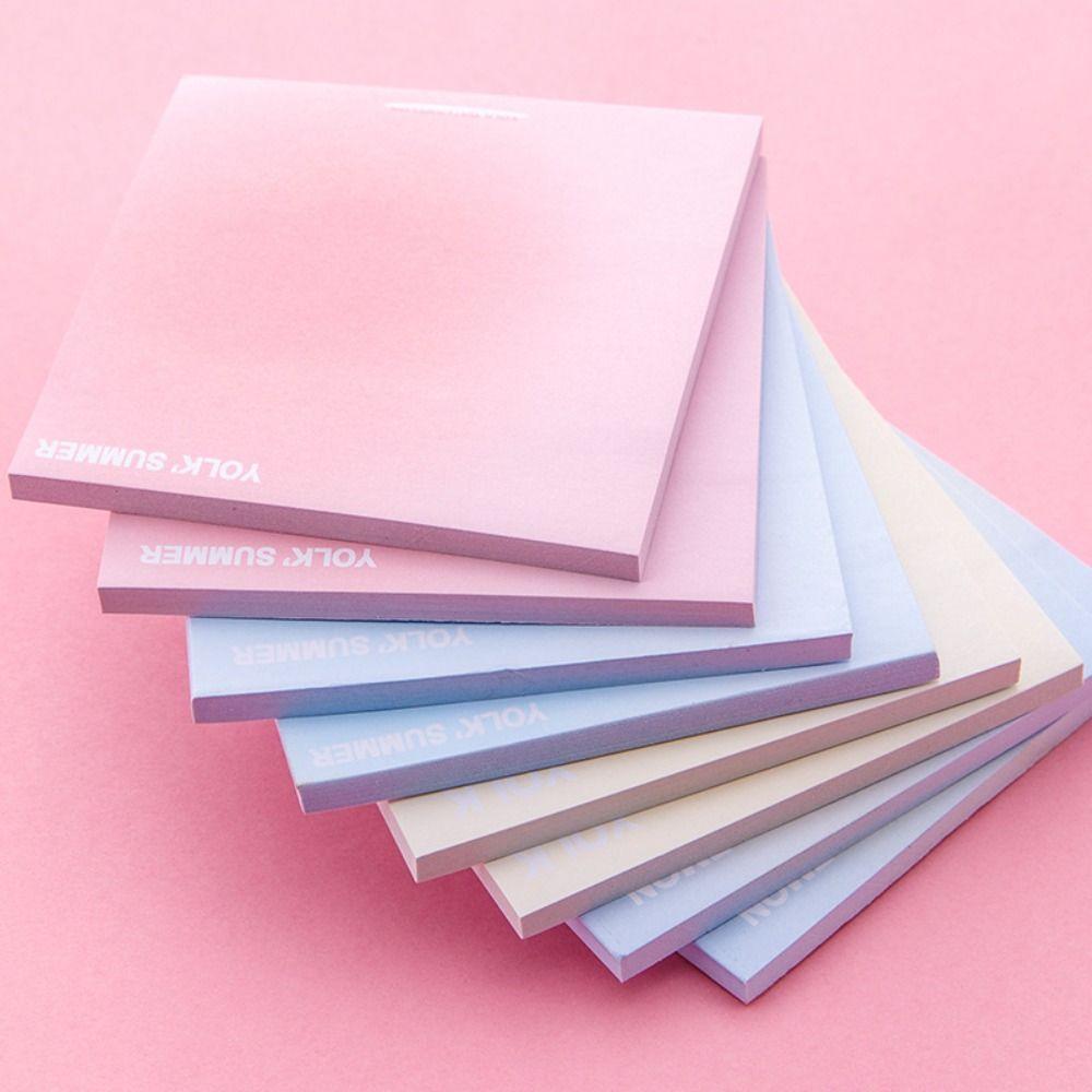 80Sheets Gradual Halo Sticky Notes Colorful Note Paper Fashion Memo Pad Sticky  Gift