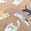 Friends Hill toridori Gallery Gussetless Tote Bag, Many Cats, Orange, BW-102-333