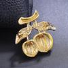 Mode Strass Metall Frucht Durian Broschen Für Damen Kleidung Mantel Party Accessoires Geschenke