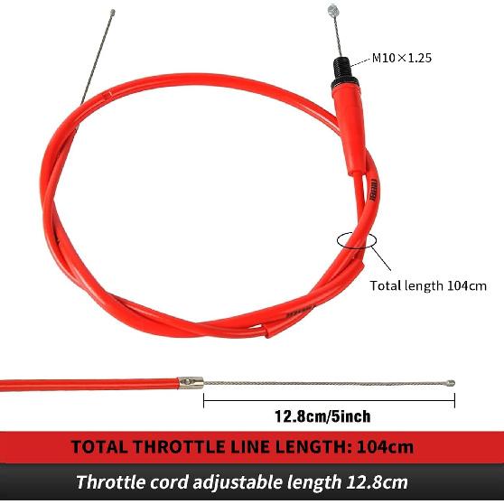 NIBBI Twists Throttle Grip,Dirt Bike Grips With Throttle Cable And Handlebar Grip For SSR125 Pit Bike, 22Mm Motorcycle Throttle Assembly