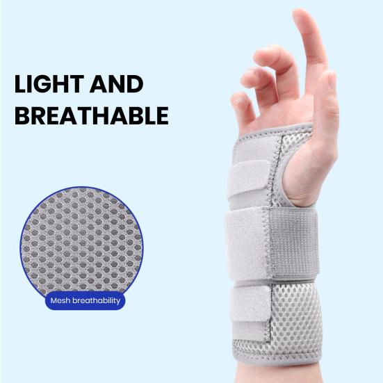1 Par Karpaltunnelsyndrom Håndleddsstøtte for Artritt Seneskjedebetennelse Forstuving Håndskinne Beskyttelse Pustende Skinne Støtteortose for Skader Trening