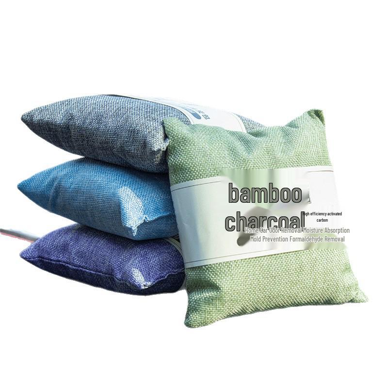 Bamboo Charcoal Air Purifying Bag for Home and Car - Eliminates Formaldehyde and Odors