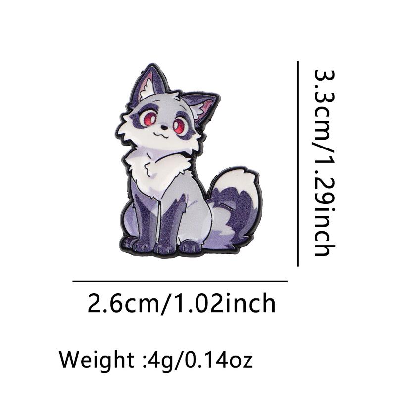 Brose Smălțuite Drăguțe Vulpe Broșă Metalică Rucsac Pălărie Geantă Guler Insigne Rever Colecție Bijuterii Cadou