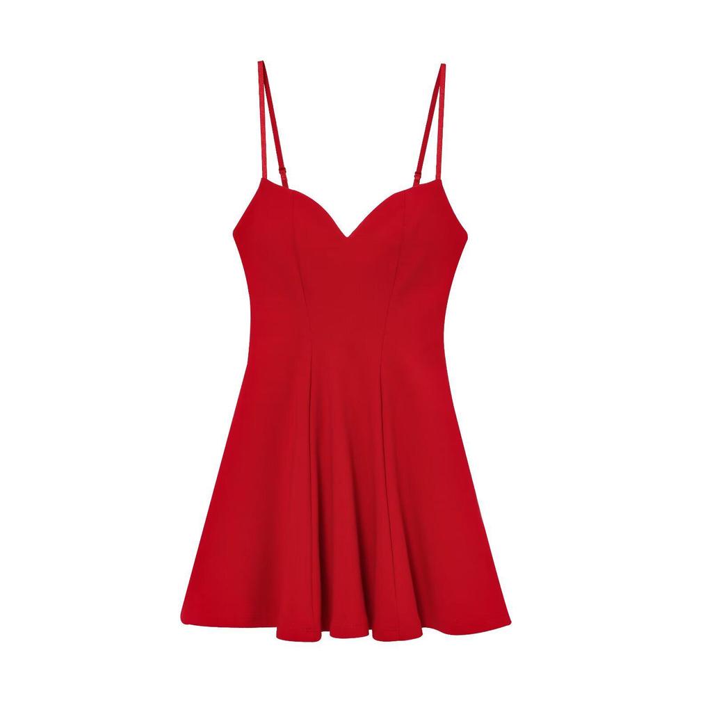 2025 Women's Spicy Girl Backless Slimming Sleeveless Short Dress, European & American Style