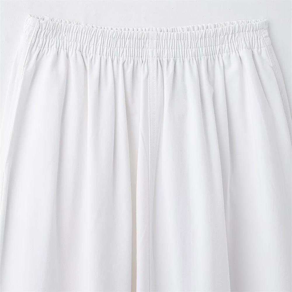 2025 Spring Women's Strapless Wavy Edged Top & High-Waisted Pleated Skirt Set