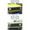SHINEKA Lamp Hoods Car Front Headlight Lamp Decoration Cover for Suzuki Jimny 2019 2020 2021 2022 2023 Up Exterior Accessories
