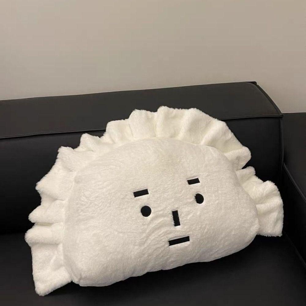 Cartoon Dumpling Expression Plush Cushion Comfortable Stuffed Doll Children's Birthday Gift