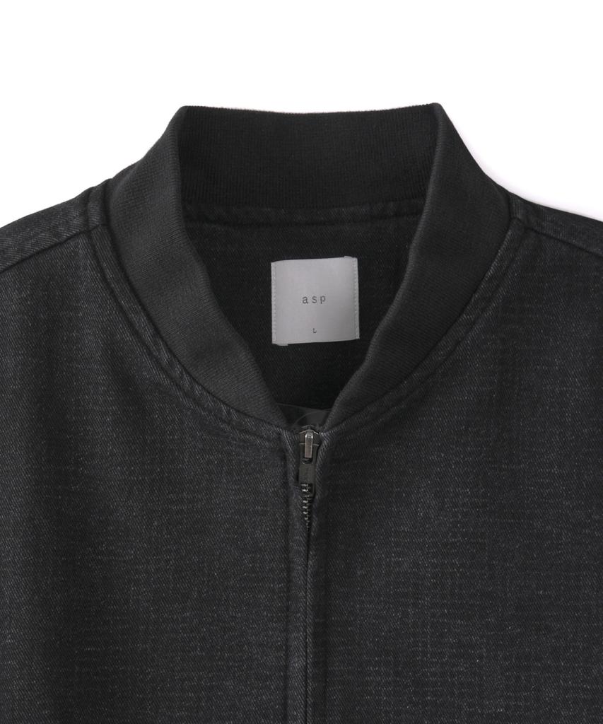 Asp Washed Denim Blouson - Black