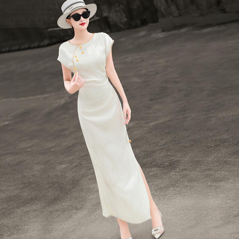 Elegant Jacquard Reformed Cheongsam Dress