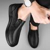 Genuine Leather Men's Loafers Soft-Soled Slip-On Shoes Versatile Casual Business Driving Shoes Male Formal Dress Shoes Moccasins