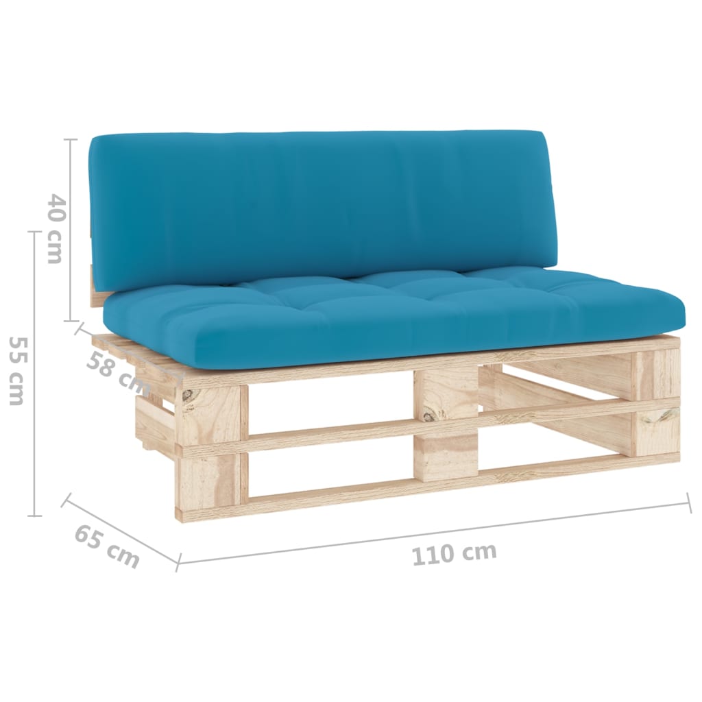 Outdoor Center Sofa Pallet Design Pressure Treated Pine Wood