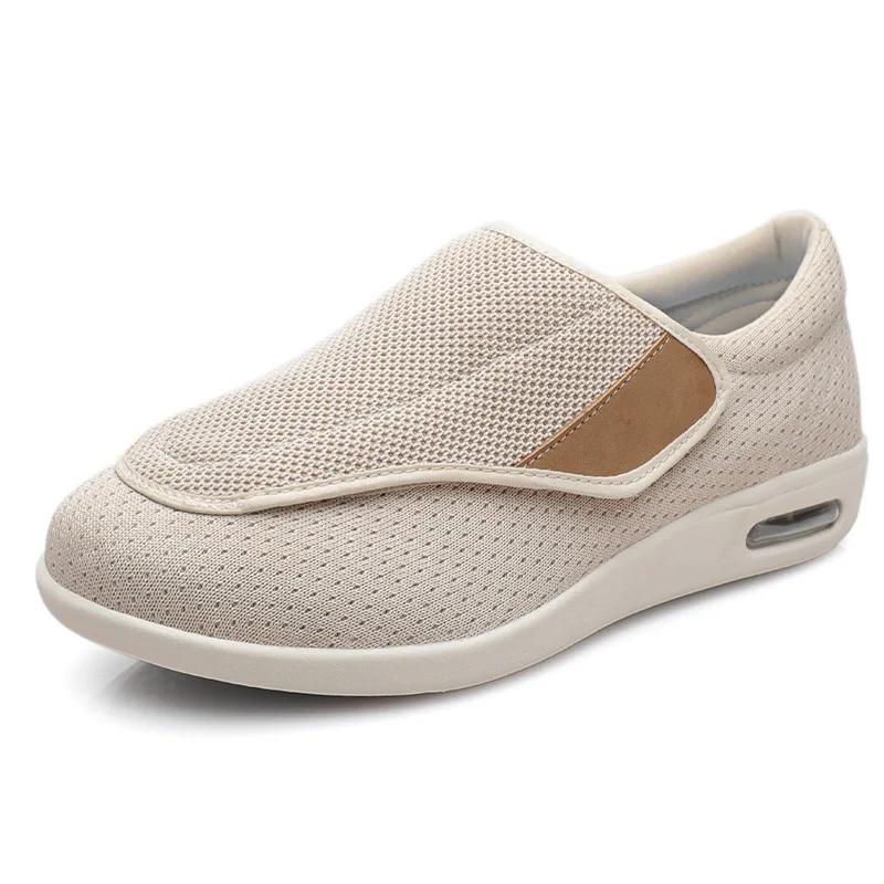 TWBEB Senile Orthopedics Wide Feet Swollen Women Shoes Thumb Eversion Adjusting Soft Comfortable Diabetic Shoe Men Walking Shoes