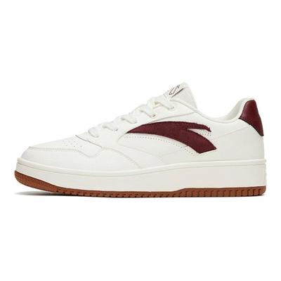 Life Series Zero Feel Non-Slip Wear-Resistant Low-Top Skate Shoes Women Sneaker White Red 922318060-3