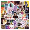 50 New Wonka Graffiti Stickers - Waterproof Decorations for Suitcases, Notebooks, and Water Cups