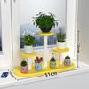 Multi-Layer Oval Window Sill Storage Rack