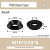 Black Wear-Resistant POM Nylon Steel Countersunk Insulating Washer M3-M6