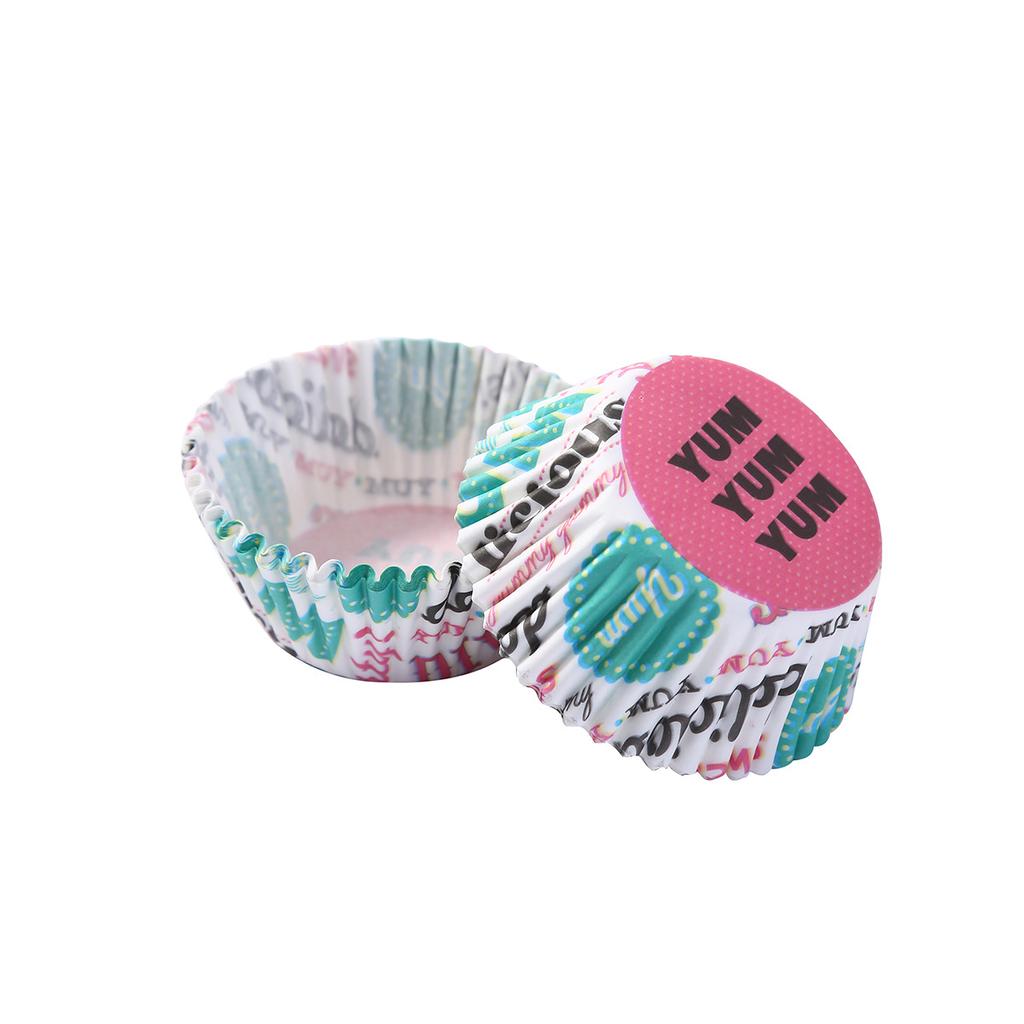 100PCS/set Shape Liner Box Cake Baking Muffin Paper Cup Party Tray Mold Decoration Rainbow Cupcakes of Any Color