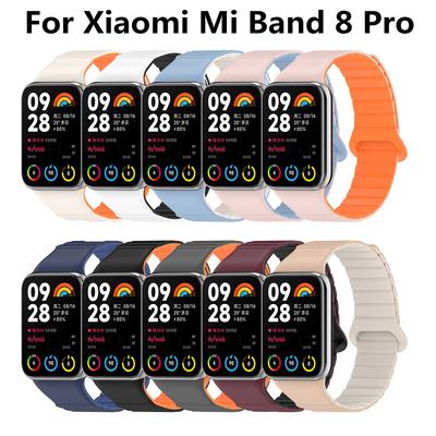 Silikon Strap Für Mi Band 8 Pro Smart Uhr Band Magnetische Schleife Ersatz Armband Für Xiaomi Mi Band 8 Pro armband Correa