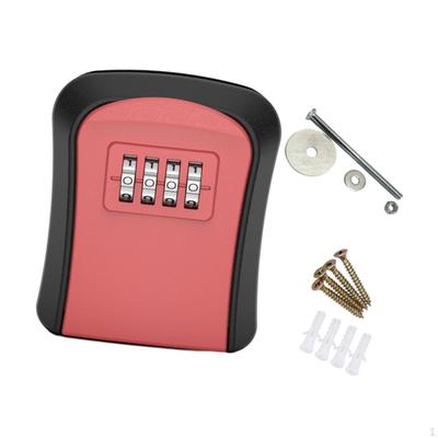 Cassetta portachiavi con combinazione Cassetta portachiavi con codice a 4 cifre resettabile Portaoggetti di scorta Password per