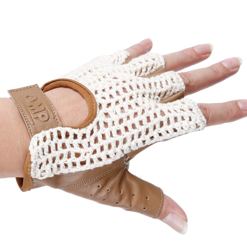 OMP Racing Tazio Gloves L Brown X Ivory