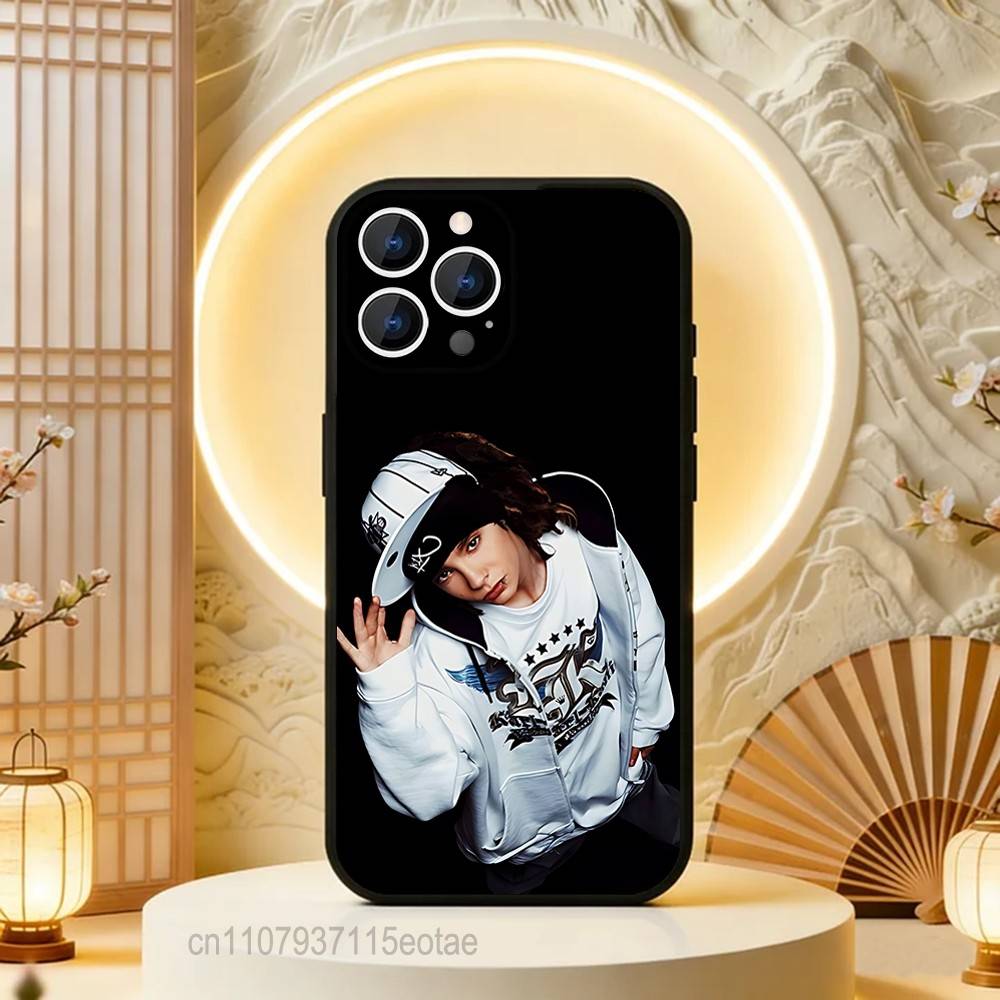 Singer Tom Bill K-Kaulitz Phone Case Silicone Soft For IPhone 16,17,15,11,13,12,14,Mini,Pro,Max,Plus,Air,E Black