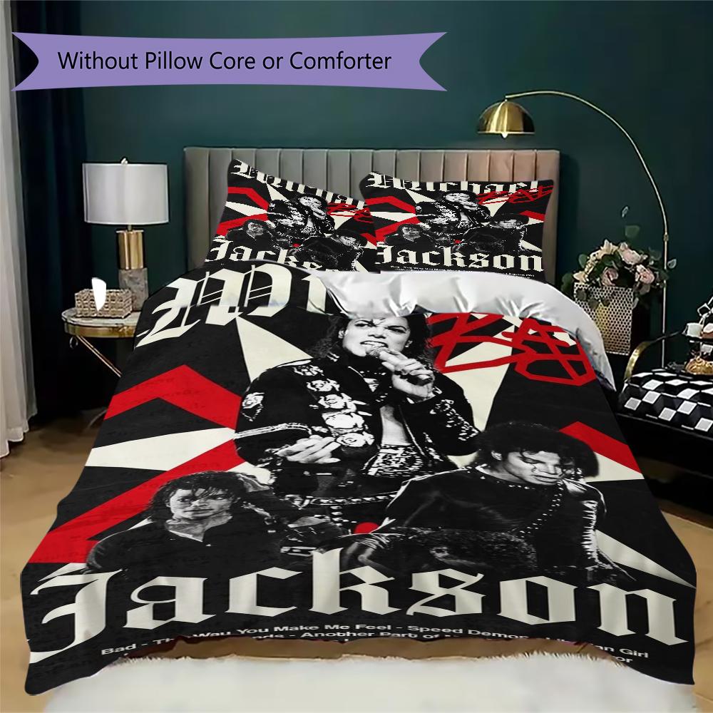 Michael Jackson Dangerous World Tour Threepiece Set Without Core 1 Duvet Cover 2 Pillowcase Without Core Duvet Cover And Pillowcase