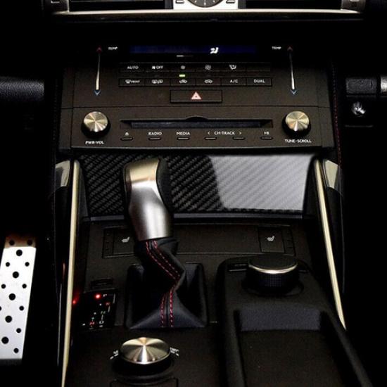Carbon Fiber Central Console Cover Trim  Fits For Lexus IS250 IS350 2014-2018