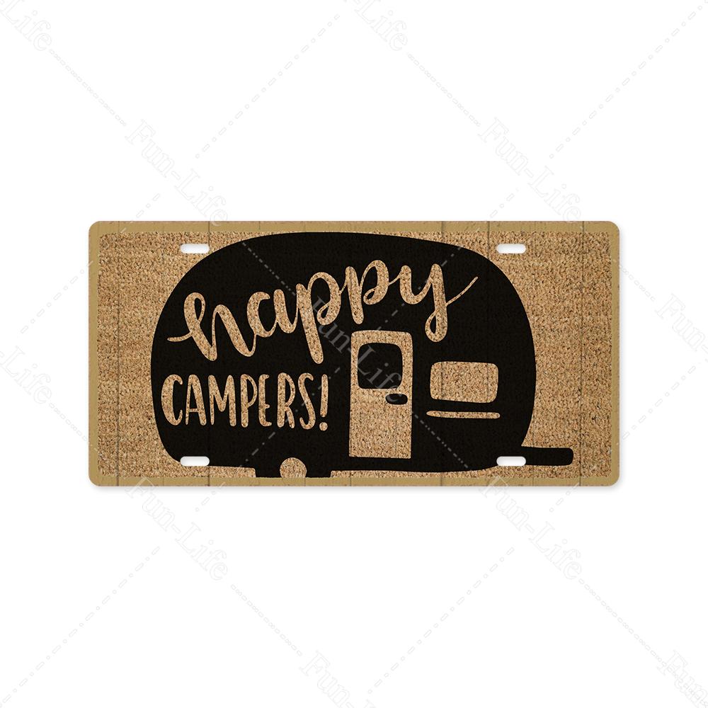 Camping Metal Sign Plate Plaque Vintage Tin Sign Decor for Camping/Cars/Tent/Cookout/Camping Supplies/Home Wall Decor