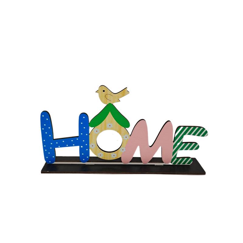 Velikonoční jarní dřevěná ozdoba velikonoční dekorace pro domácí králíky párty potřeby DIY řemesla dětské dárky