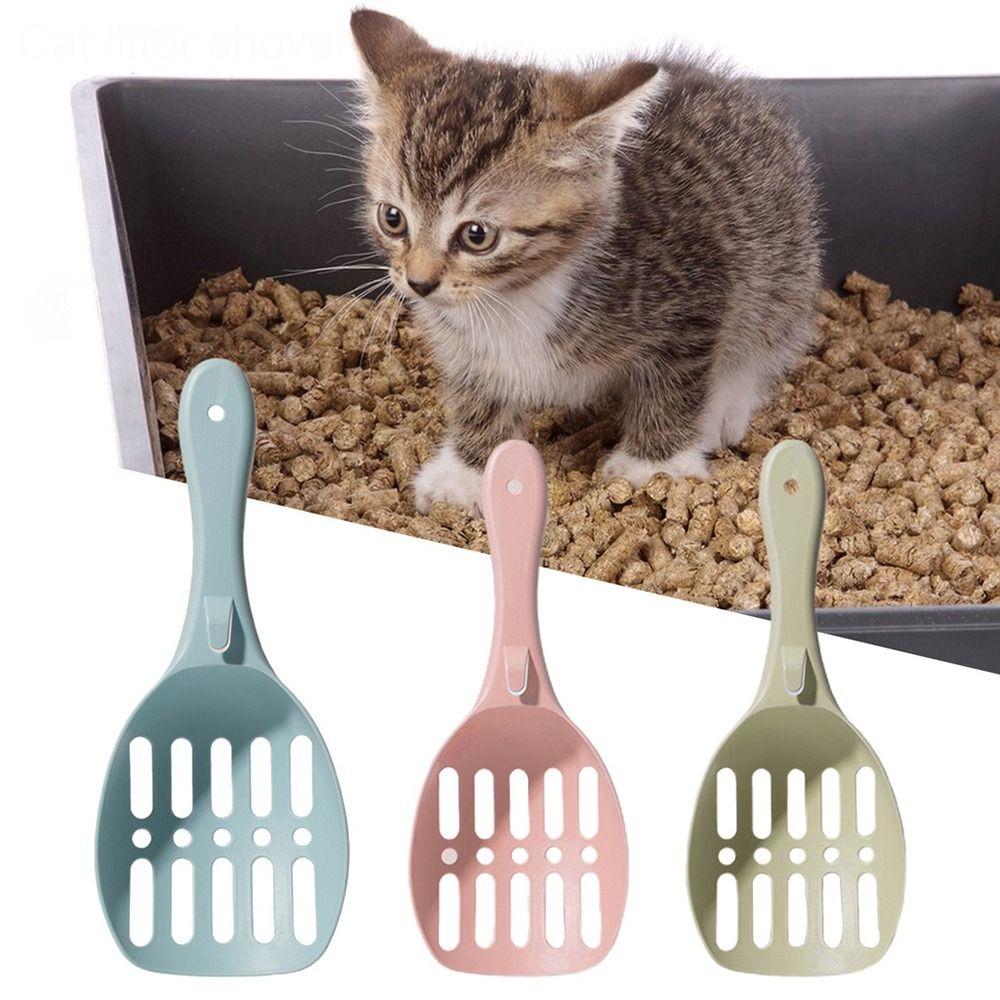3Pcs Large Size Cat Litter Shovel Hollowed Out Cat Supply Colorful