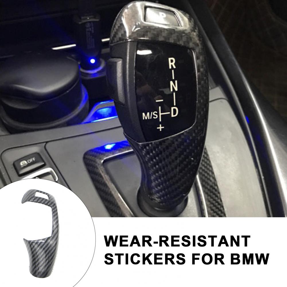 Wear-resistant Stickers for Bmw Carbon Fiber Gear Sticker for Bmw 1/3/4/5 Series X3/x5 Anti-aging Gear Lever Trim Decals for Bmw