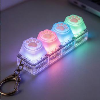 New Keys Finger Keyboard Keycap Stress Relief Fidget Keychain Pass The Time Key Button Pinch Toy Adult